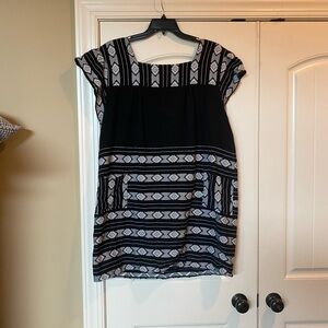 Uncle Frank black and white dress Xl